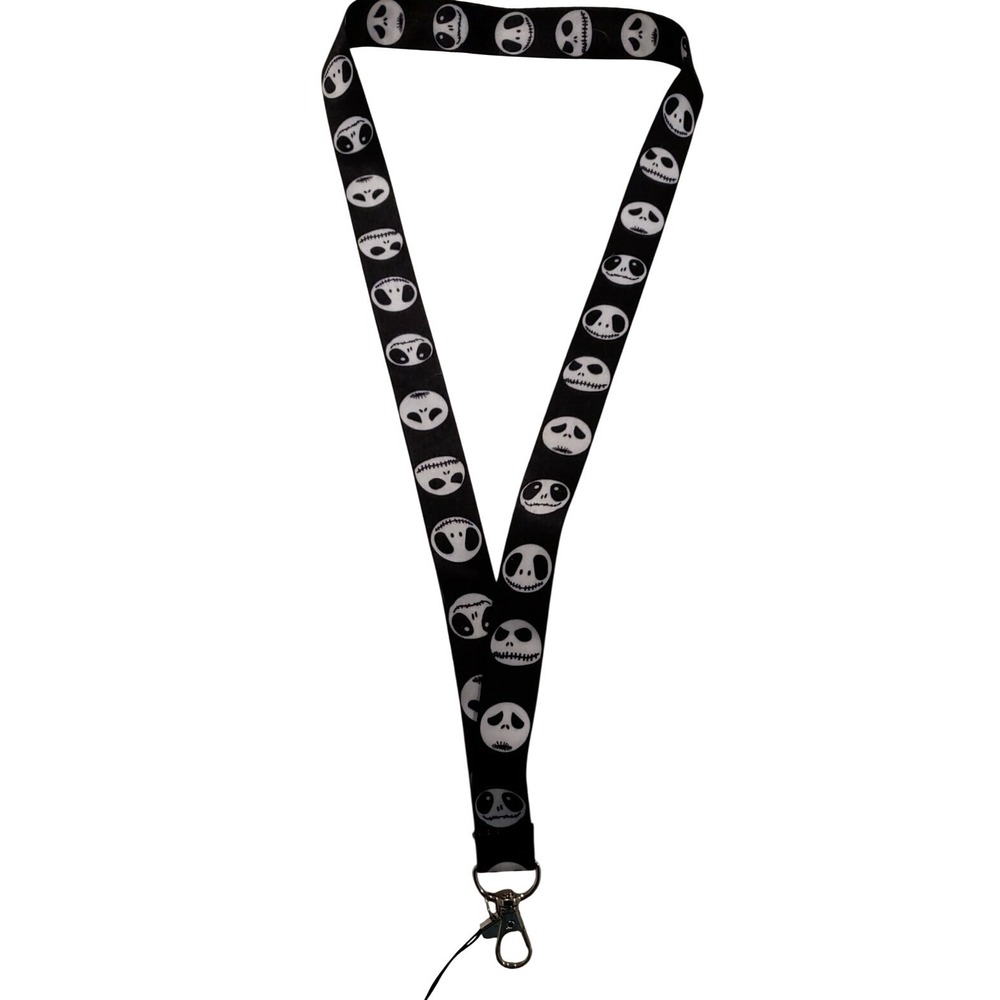 Disney Nightmare Before Christmas Jack Skellington Neck Lanyard ID Pin Trading
